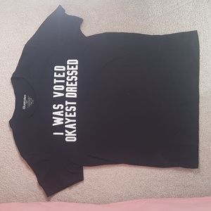 Black print tee shirt from Bluenotes